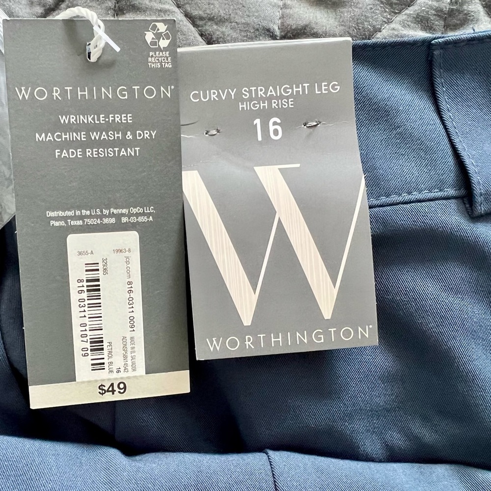 New Curvy Straight Leg High Rise pants